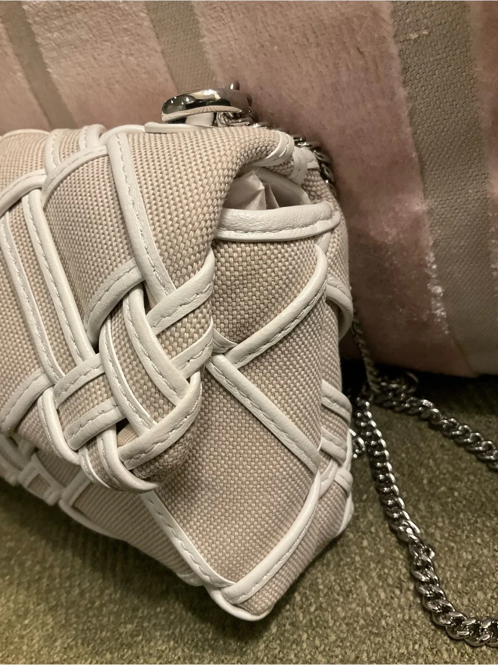 Tory Burch Mini Kira Canvas Crossbody Bag